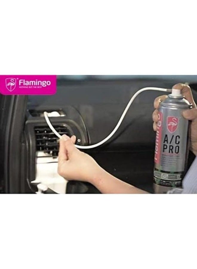 FLAMINGO CARCARE TECH A/C PRO, AC CLEANER, AIR CONDITIONER CLEANER, ANTI BACKTERIAL, ANTI CORROSIVE, F020, 500ML, - Image 3